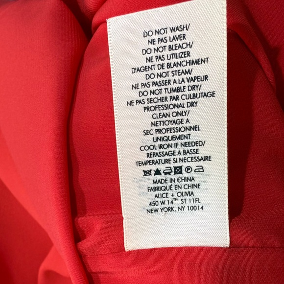 Alice + Olivia Cairo Cape Back Crepe Mini Dress In Poppy Black 3/4-Sleeve Size 8 - Picture 12 of 16